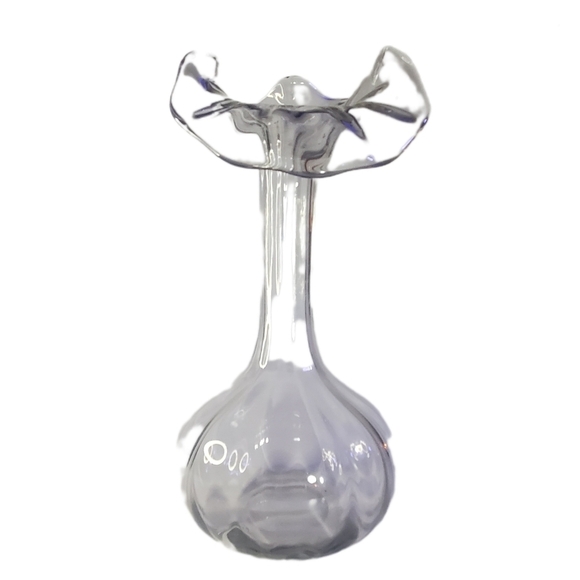 VINTAGE Mid-Century "Jack in the Pulpit" Glass Vase 1960s - Picture 3 of 12